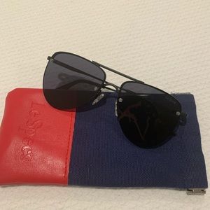 The Prince 57mm Aviator Sunglasses MATTE BLACK